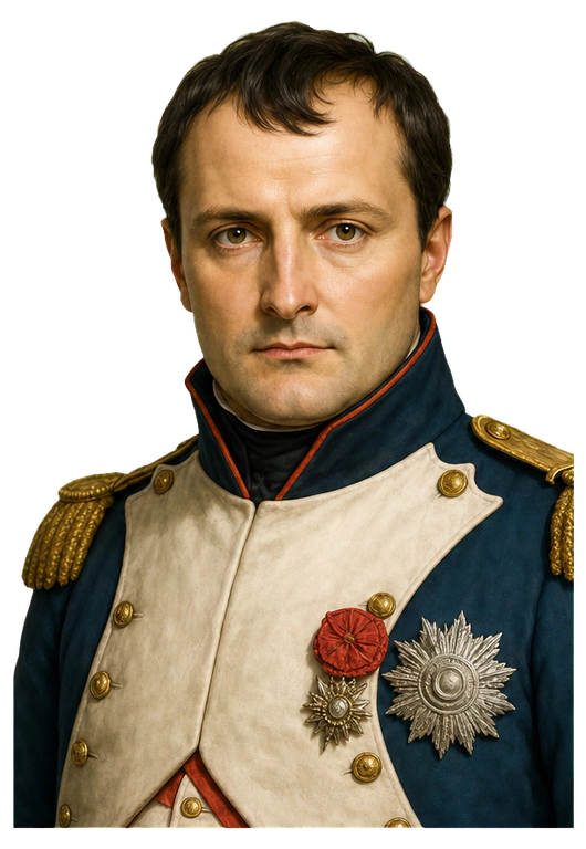 Napoleon Bonaparte upper-body agent artwork
